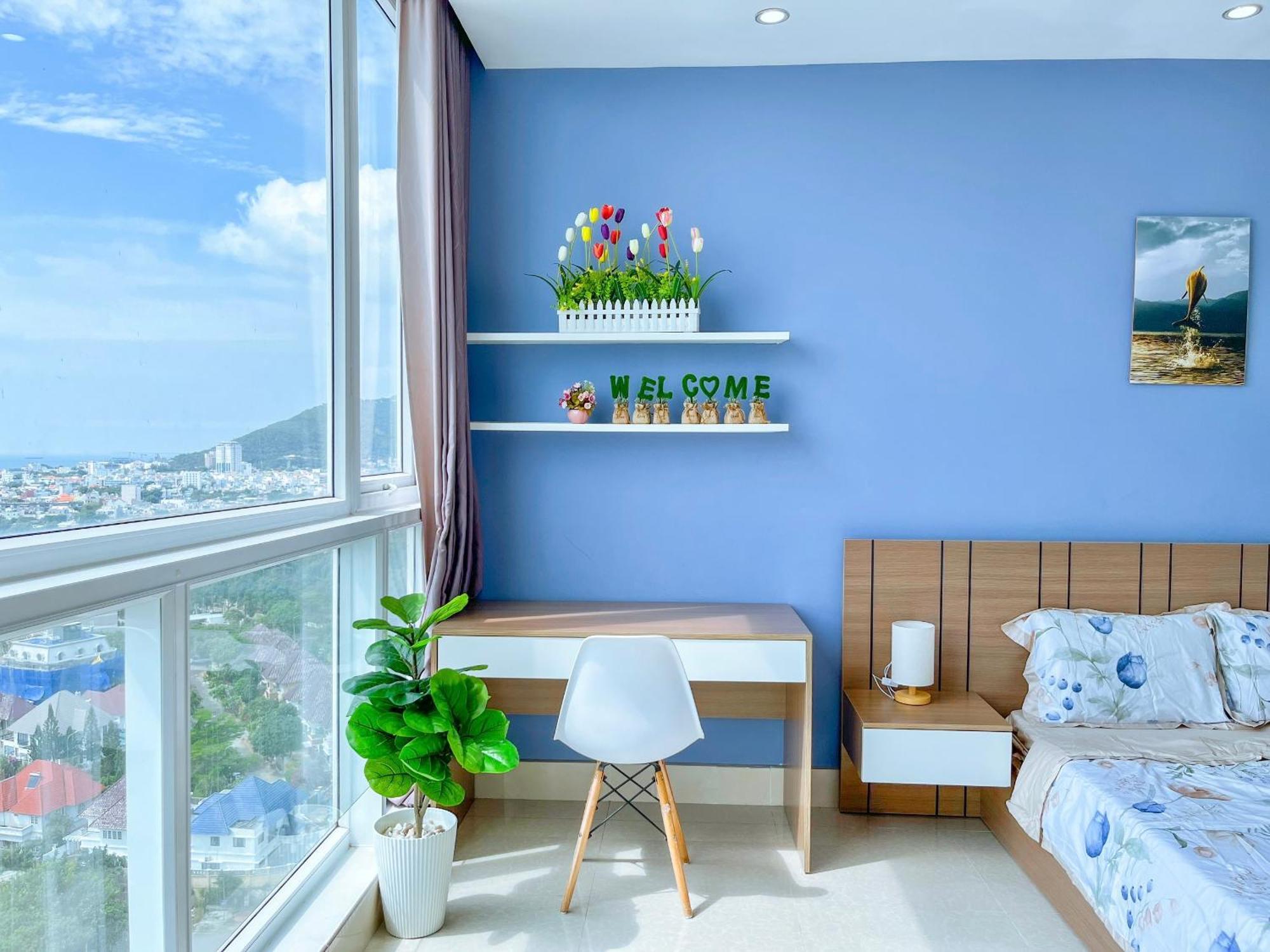 Can Ho Oasky,3 Phong View Dep Nhin Ra Bien,Nui Va Ho Bau Sen Vung Tau Exterior foto
